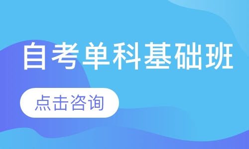 自考单科基础班